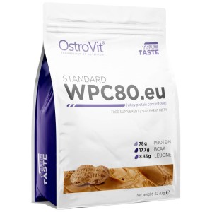WPC80.eu Whey Protein Concentrate - Фъстъчено масло 2270 гр | OstroVit