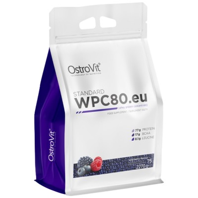 WPC80.eu Whey Protein Concentrate - Горски плодове 2270 гр | OstroVit