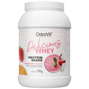 Whey Licious Protein Shake - Ягодови вафли 700 гр | OstroVit Whey Licious Protein Shake - Ягодови вафли 700 гр | OstroVit