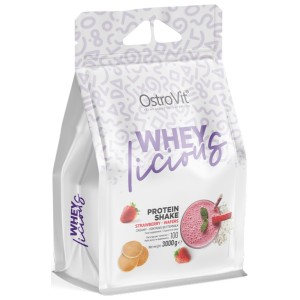 Whey Licious Protein Shake - Ягодови вафли 3000 гр | OstroVit Whey Licious Protein Shake - Ягодови вафли 3000 гр | OstroVit