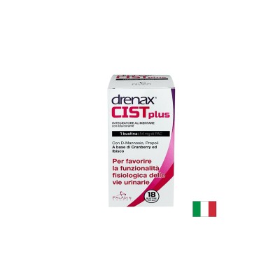 Дренакс - Drenax® с червена боровинка, D-маноза и хибискус, 18 сашета | Paladin Pharma
