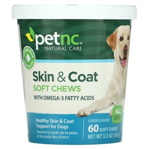 Skin & Coat with Omega-3 Salmon Oil 60 меки таблетки | PetNC USA