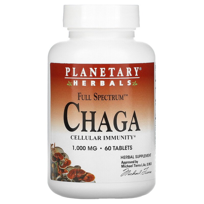 Full Spectrum CHAGA 1000 мг 60 таблетки | Planetary Herbals