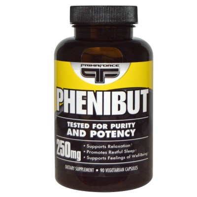Phenibut 250 мг 90 капсули I PRIMAFORCE Отстранява нервно напрежение Намалява главоболие Увеличава умствената работоспособност Стимулира паметта и вниманието Оказва антиоксидантна защита Подобр Phenibut 250 мг 90 капсули I PRIMAFORCE Отстранява нервно нап