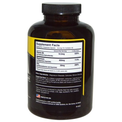 ZMA 180 капсули I PRIMAFORCE Мощен антиоксидант Стимулира имунната защита Подобрява синтеза на тестостерон Участва в кръвообразуването Способства за активиране на сперматозоидите Нормализира функциит ZMA 180 капсули I PRIMAFORCE Мощен антиоксидант Стимули