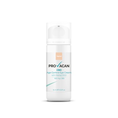 CBD Age Control Eye Cream 100 мг 15 мл | Provacan Спомага производството на колаген Съдържа Matrixyl 3000, който забавя стареенето Без парабени, сулфати и без съдържание на алкохол Освежаваща, хидратираща CBD Age Control Eye Cream 100 мг 15 мл | Provacan 