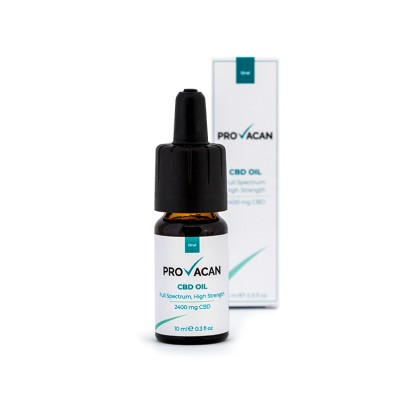 CBD Oil 2400 мг 10 мл | Provacan Пълен спектър 24% формула (2400mg) CBD масло Съдържа пълна гама активни фитоканабиноиди за подобряване на Вашето благосъстояние Има усилен терпен профил за оптимални ползи и о CBD Oil 2400 мг 10 мл | Provacan Пълен спектър