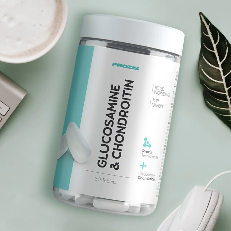 Glucosamine & Chondroitin 30 таблетки | Prozis Foods Glucosamine & Chondroitin 30 таблетки | Prozis FoodsПодобрява еластичността и подвижността на ставите
Предпазва от наранявания
Регенерира и защитава ставите
Намалява сковаността и в Glucosamine & Chondroitin 30 таблетки | Prozis Foods Подобрява еластичността и подвижността на ставите Предпазва от наранявания Регенерира и защитава ставите Намалява сковаността и възпаленията Обле Glucosamine & Chondroitin 30 таблетки | Prozis F