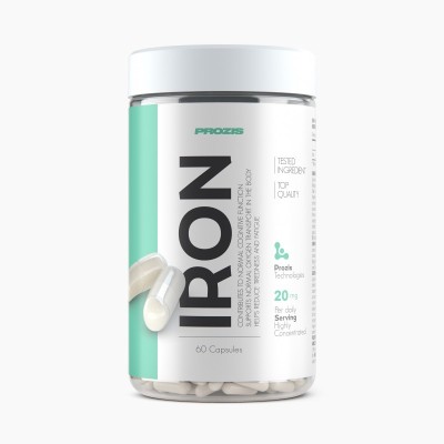 Iron 20 мг 60 капсули | Prozis Foods Iron 20 мг 60 капсули | Prozis FoodsВнимателно контролирана доза желязо на капсули
Допринася за намаляване на изтощението и умората
Подкрепя метаболитните функции на организма
Поддържа максимална ефективно Iron 20 мг 60 капсули | Prozis Foods Внимателно контролирана доза желязо на капсули Допринася за намаляване на изтощението и умората Подкрепя метаболитните функции на организма Поддържа максимална ефективн Iron 20 мг 60 капсули | Prozis Foods Внимателно к