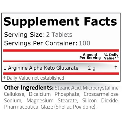 AAKG 1000 мг 200 таблетки Pure Nutrition За по-високи нива на растежен хормон Увеличава обема на мускулатурата Подхранва мускулните клетки ефективно За по-висока физическа издръжливост и по-добър сексуален AAKG 1000 мг 200 таблетки Pure Nutrition За по-ви