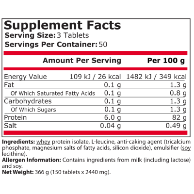AMINO 2000 + LEUCINE 150 таблетки | Pure Nutrition