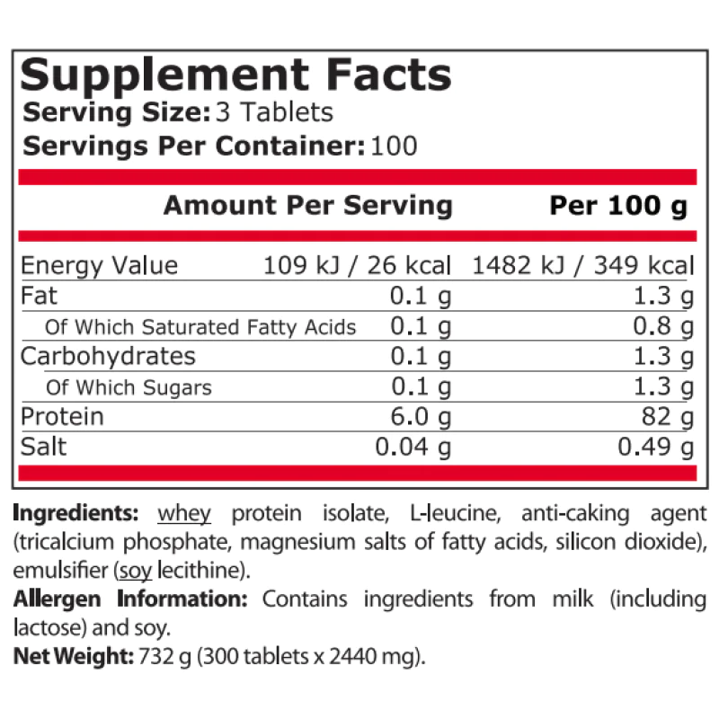 AMINO 2000 + LEUCINE 300 таблетки | Pure Nutrition AMINO 2000 + LEUCINE 300 таблетки Pure NutritionПовишава производителността при трениране
Намалява чувството на умора
Помага за по-интензивно трениране
Поддържа баланса на азота в организма
AMINO 2000 + LEUCINE 300 таблетки Pure Nutrition Повишава производителността при трениране Намалява чувството на умора Помага за по-интензивно трениране Поддържа баланса на азота в организма За по-бърз AMINO 2000 + LEUCINE 300 таблетки Pure Nutrition Пови