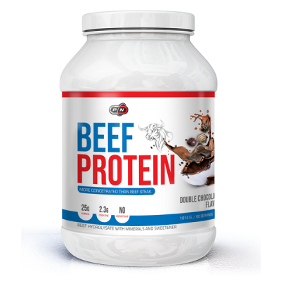 Протеин на прах Beef Protein 1814 гр | Pure Nutrition Pure Nutrition Ви предлага протеин на прах Beef Protein на изгодна цена в два вкуса: Double Chocolate  Cookies & Cream  Все Протеин на прах Beef Protein 1814 гр | Pure Nutrition Pure Nutrition Ви п