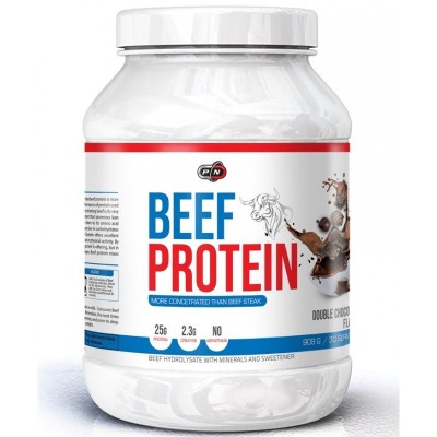 Протеин на прах Beef Protein 908 гр | Pure Nutrition Pure Nutrition Ви предлага протеин на прах Beef Protein на изгодна цена в два вкуса: Double Chocolate  Cookies & Cream  Протеин на прах Beef Protein 908 гр | Pure Nutrition Pure Nutrition Ви предлаг
