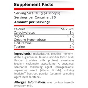 Креатин, Глутамин и Таурин на прах (CGT Blast) 600 гр | Pure Nutrition