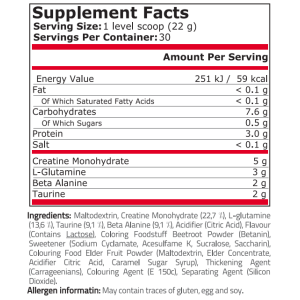 Креатин, Глутамин и Таурин на прах CGT BLAST+ 660 гр | Pure Nutrition
