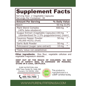 Choless Cotrol 60 капсули | Pure Nutrition Choless Cotrol 60 капсули | Pure Nutrition
