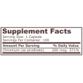 Chromium Picolinate 200 мкг 100 капсули | Pure Nutrition