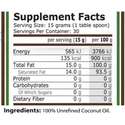Coconut Oil 450 gr I Pure Nutrition За по-силен имунитет и сърдечно-съдова система Подпомага здравето на стомаха и другите органи на храносмилателната система Съдейства за добрата работа на щитовидната жлеза Coconut Oil 450 gr I Pure Nutrition За по-силен