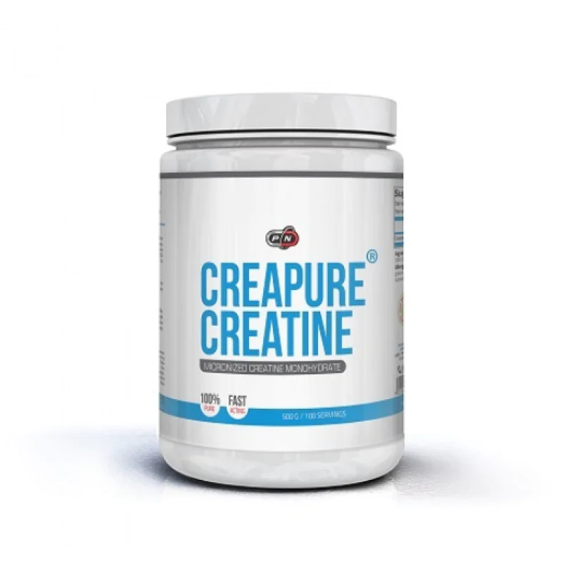 Creapure Creatine Monohydrate Прах 500 гр | Pure Nutrition За подсилване на метаболизма на Вашето тяло Добро средство за повишаване издръжливостта при упражнения с висока интензвиност Много по-висока ефективн Creapure Creatine Monohydrate Прах 500 гр | Pu