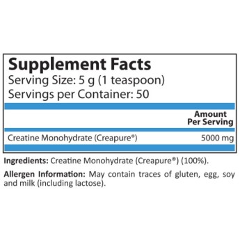 Creapure Creatine Monohydrate Прах 250 гр | Pure Nutrition Creapure Creatine Monohydrate Прах 250 гр | Pure NutritionЗа подсилване на метаболизма на Вашето тяло
Добро средство за повишаване издръжливостта при упражнения с висока интензвиност
Мн Creapure Creatine Monohydrate Прах 250 гр | Pure Nutrition За подсилване на метаболизма на Вашето тяло Добро средство за повишаване издръжливостта при упражнения с висока интензвиност Много по-висока ефективн Creapure Creatine Monohydrate Прах 250 гр | Pu