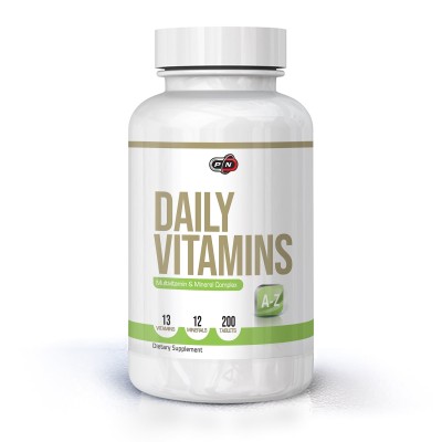 Daily Vitamins 200 таблетки | Pure Nutrition Подобрява протичането на химичните процеси в тялото Подпомага храносмилането Повишава паметта За регулация на производството на хормони и белтъчини Подп Daily Vitamins 200 таблетки | Pure Nutrition Подобрява пр