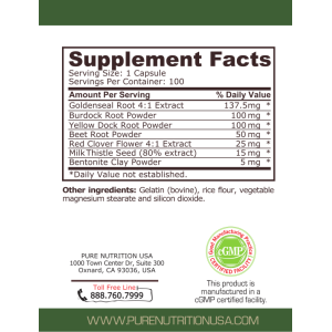 Detoxifier 7 Active Ingredients 100 капсули | Pure Nutrition