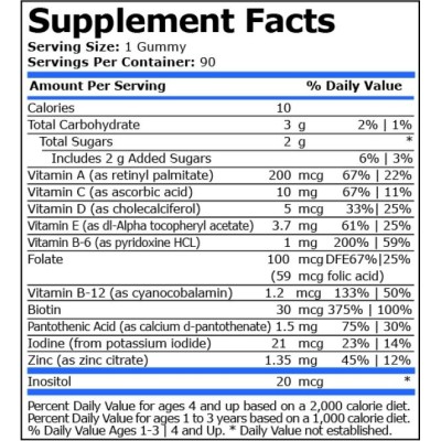 Kids Vitamins Gummies 90 дъвчащи таблетки | Pure Nutrition Kids Vitamins Gummies 90 дъвчащи таблетки | Pure Nutrition
