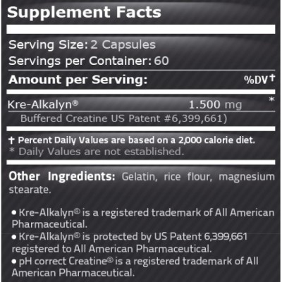 Kre-Alkalyn 750 мг 120 капсули | Pure Nutrition Креатин с балансирано Ph Увеличава чистата мускулна маса За повече сила и физическа издръжливост Не задържа вода и не натоварва бъбреците. Не е необходима Kre-Alkalyn 750 мг 120 капсули | Pure Nutrition Креа