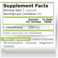 L-Glutathione 250 мг 60 капсули | Pure Nutrition