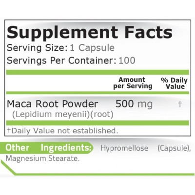 MACA 500 мг 100 капсули | Pure Nutrition За по-силен имунитет и по-силно тяло Срещу полово безсилие MACA 500 мг на капсули на топ цена от Pure Nutrition помага при трудност за зачатие З MACA 500 мг 100 капсули | Pure Nutrition За по-силен имунитет и по-си