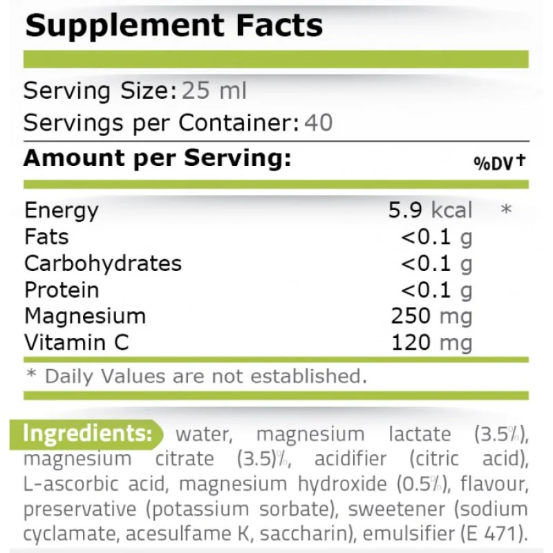 Магнезий + Вит C 500 мл | Pure Nutrition Магнезий + Вит C 500/1000 мл | Pure NutritionПодобрява функцията на нервната система и мускулните съкращения
Важен за образуването на енергия
Регулира нивата на кръвната захар и холестерола
Съдейства Магнезий + Вит C 500/1000 мл | Pure Nutrition Подобрява функцията на нервната система и мускулните съкращения Важен за образуването на енергия Регулира нивата на кръвната захар и холестерола Съдейств Магнезий + Вит C 500/1000 мл | Pure Nutrition Подобряв