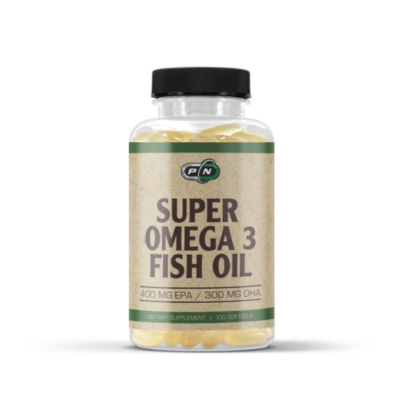 Рибено масло 400 EPA/300 DHA 100 гел капсули | Pure Nutrition Помага за здраво сърце Стимулира имунната система Подобрява съотношението между лошия и добрия холестерол в тялото Полезно за мозъка, костите и Рибено масло 400 EPA/300 DHA 100 гел капсули | Pu