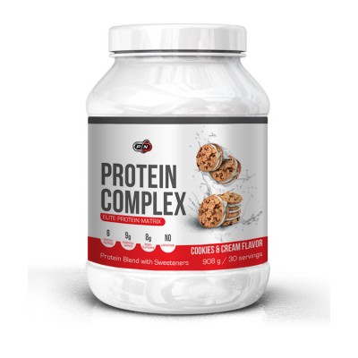 Protein Complex 908/2270 гр | Pure Nutrition Запасява Ви с аминокиселини за дълъг период от време Осигурява на мускулите Ви непрестанно подхранване Увеличава нивото на сухата мускулна маса Предпазва от кат Protein Complex 908/2270 гр | Pure Nutrition Запа