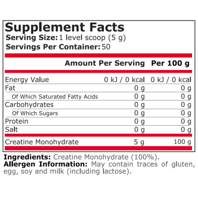 100% Pure Creatine 250 гр | Pure Nutrition