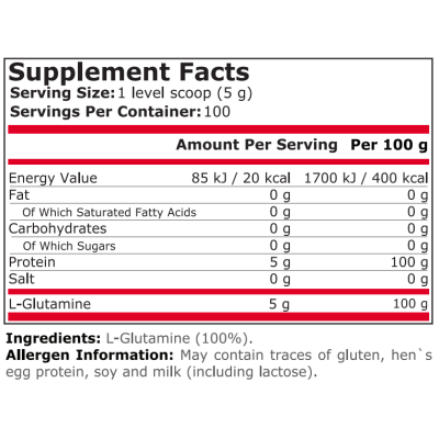 100% Pure Glutamine 500 гр | Pure Nutrition Pure Nutrition 100% Pure GlutamineБез вкус и мирис
Предпазва от загуба на мускулната маса
Подпомага растежа на мускулите
Регулира синтеза на протеини в организма
Pure Nutrition 100% Pure Glutamine Pure Nutrition 100% Pure Glutamine Без вкус и мирис Предпазва от загуба на мускулната маса Подпомага растежа на мускулите Регулира синтеза на протеини в организма Pure Nutrition 100% Pure Glutamine заси Pure Nutrition 100% Pure Glutamine Без вкус и мирис