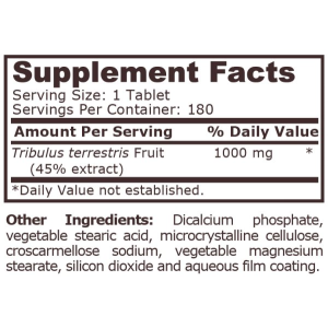 Tribulus Terrestris (Трибулус) 1000 мг 180 таблетки | Pure Nutrition