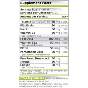 Vitamin B-50 100 таблетки | Pure Nutrition