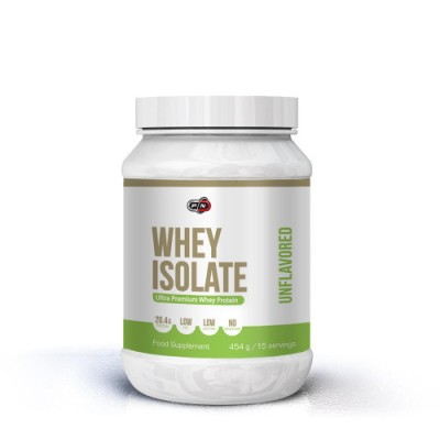 Whey Isolate 454/908/1814 гр | Pure Nutrition За по-големи мускули Предотвратява ефективно катаболизма Помага за намаляването на мастните отлагания Суроватъчен изолат 454/908/1814 гр е на невероятно добра Whey Isolate 454/908/1814 гр | Pure Nutrition За п