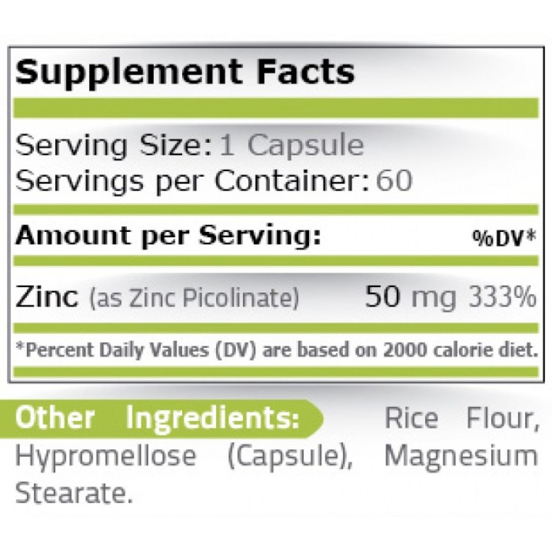 Zinc Picolinate 50 мг 60 капсули | Pure Nutrition Zinc Picolinate 50 mg 60 capsules I Pure NutritionЗа по-здрава имунна система
Има антиоксидантно действие
Подобрява състоянието на дермата
За по-здрави зъби и кости
Подобрява дейността на ви Zinc Picolinate 50 mg 60 capsules I Pure Nutrition За по-здрава имунна система Има антиоксидантно действие Подобрява състоянието на дермата За по-здрави зъби и кости Подобрява дейността на витамин А в т Zinc Picolinate 50 mg 60 capsules I Pure Nutrition З