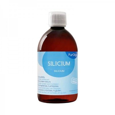 Silicium 500 мл | PurOligo Ефикасен при остеомалация (размекване на костите) и остеопороза Спомага при дегенеративни заболявания и влошаване състоянието на ставния хрущял Поддържа метаболитните процеси в Silicium 500 мл | PurOligo Ефикасен при остеомалаци