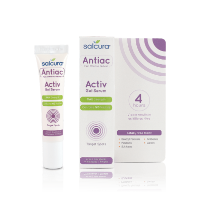 АНТИАК АКТИВ ГЕЛ СЕРУМ ПРОТИВ АКНЕ И ЧЕРНИ ТОЧКИ Antiac Activ Gel Serum е част от серията Antiac на Salcura създадена, за да отговори на нуждите на проблемната кожа. Серията е предназначена за справянето с&nb АНТИАК АКТИВ ГЕЛ СЕРУМ ПРОТИВ АКНЕ И ЧЕРНИ