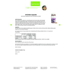 Artichoke 350 мг 150 капсули | Sanct Bernhard