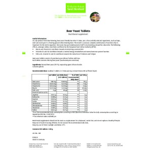 Beer Yeast 400 таблетки | Sanct Bernhard Beer Yeast 400 таблетки | Sanct Bernhard