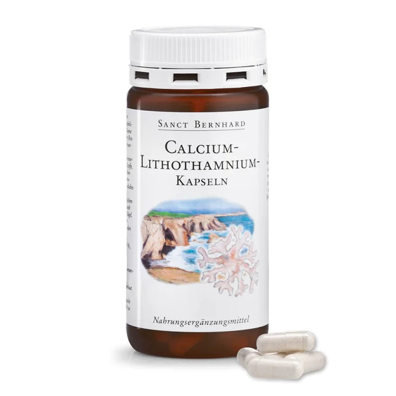 Calcium Lithothamnium (Калций) 120 капсули | Sanct Bernhard Calcium Lithothamnium (Калций) 120 капсули | Sanct BernhardСпомага при изграждането на здрави кости, зъби и нокти
Намалява болката и сковаността при хора, които страдат от остеопороза
Calcium Lithothamnium (Калций) 120 капсули | Sanct Bernhard Спомага при изграждането на здрави кости, зъби и нокти Намалява болката и сковаността при хора, които страдат от остеопороза Запазва костната структ Calcium Lithothamnium (Калций) 120 капсули | S