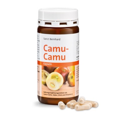 Каму Каму (Camu Camu) 333 мг 120 капсули | Sanct Bernhard Каму Каму (Camu Camu) 333 мг 120 капсули | Sanct BernhardБогато на витамин С
Подсилва имунната система
Елиминира умората
Придава сила и енергия
Каму Каму 120 капсули от Sanct Bernhar Каму Каму (Camu Camu) 333 мг 120 капсули | Sanct Bernhard Богато на витамин С Подсилва имунната система Елиминира умората Придава сила и енергия Каму Каму 120 капсули от Sanct Bernhard има антивирусно д Каму Каму (Camu Camu) 333 мг 120 капсули | Sanct Ber