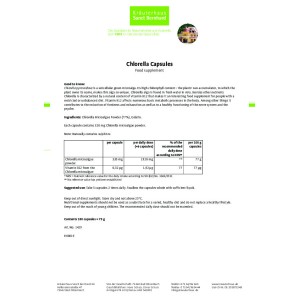 Chlorella (Хлорела) 180 капсули | Sanct Bernhard Chlorella (Хлорела) 180 капсули | Sanct Bernhard