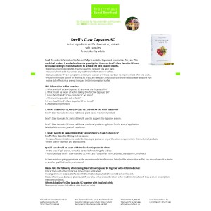 Devil's Claw 120 capsules | Sanct Bernhard
