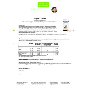 Enzyme + Vitamin C 90 капсули | Sanct Bernhard