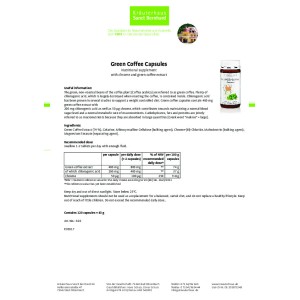 Green Coffee (Зелено кафе) 120 капсули | Sanct Bernhard Green Coffee (Зелено кафе) 120 капсули | Sanct Bernhard